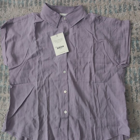 Ruby Button Down Top - Picture 4 of 4